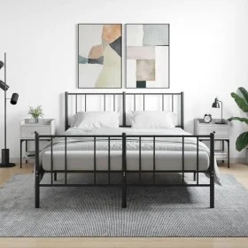 Mesitas noche 2 uds madera ingeniería gris Sonoma 40,5x31x60 cm de vidaXL, Mesitas de noche - Ref: Foro24-825900, Precio: 67,...