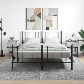 Mesitas noche 2 uds madera ingeniería gris Sonoma 40,5x31x60 cm de vidaXL, Mesitas de noche - Ref: Foro24-825900, Precio: 70,...