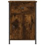 Mesita de noche madera contrachapada roble ahumado 40x42x60 cm de vidaXL, Mesitas de noche - Ref: Foro24-825907, Precio: 44,2...