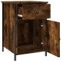 Mesita de noche madera contrachapada roble ahumado 40x42x60 cm de vidaXL, Mesitas de noche - Ref: Foro24-825907, Precio: 44,2...