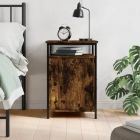 Nachttisch aus geräuchertem Eichensperrholz, 40 x 42 x 60 cm von vidaXL, Nachttische - Ref: Foro24-825867, Preis: 41,15 €, Ra...