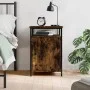 Smoked oak plywood bedside table 40x42x60 cm by vidaXL, Nightstands - Ref: Foro24-825867, Price: 41,15 €, Discount: %