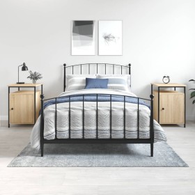 Mesitas noche 2 uds madera contrachapada color roble 40x42x60cm de vidaXL, Mesitas de noche - Ref: Foro24-825866, Precio: 70,...