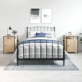 Mesitas noche 2 uds madera contrachapada color roble 40x42x60cm de vidaXL, Mesitas de noche - Ref: Foro24-825866, Precio: 69,...