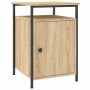 Mesitas noche 2 uds madera contrachapada color roble 40x42x60cm de vidaXL, Mesitas de noche - Ref: Foro24-825866, Precio: 70,...
