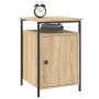 Mesitas noche 2 uds madera contrachapada color roble 40x42x60cm de vidaXL, Mesitas de noche - Ref: Foro24-825866, Precio: 70,...