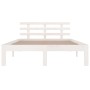 Estructura de cama madera maciza blanco Supe King 180x200 cm de vidaXL, Camas y somieres - Ref: Foro24-814770, Precio: 155,79...