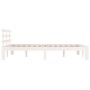 Estructura de cama madera maciza blanco Supe King 180x200 cm de vidaXL, Camas y somieres - Ref: Foro24-814770, Precio: 155,79...