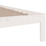 Estructura de cama madera maciza blanco Supe King 180x200 cm de vidaXL, Camas y somieres - Ref: Foro24-814770, Precio: 155,79...