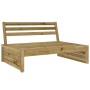 Sofá central madera de pino impregnada 120x80 cm de vidaXL, Sofás modulares de exterior - Ref: Foro24-825764, Precio: 144,21 ...