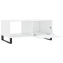 Mesa de centro madera contrachapada blanco brillo 90x50x40 cm en Mesas de centro | Comprar online en Foru.es