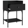 Mesita de noche madera de ingeniería negro 40,5x31x60 cm de vidaXL, Mesitas de noche - Ref: Foro24-825893, Precio: 46,73 €, D...