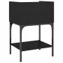 Mesita de noche madera de ingeniería negro 40,5x31x60 cm de vidaXL, Mesitas de noche - Ref: Foro24-825893, Precio: 46,00 €, D...