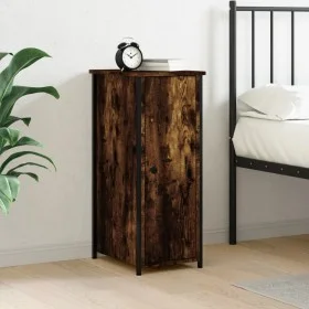Mesita de noche madera de ingeniería roble ahumado 32x42x80 cm de vidaXL, Mesitas de noche - Ref: Foro24-825967, Precio: 58,7...