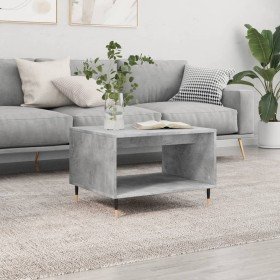 Mesa de centro madera de ingeniería gris hormigón 60x50x40 cm en Mesas de centro | Comprar online en Foru.es