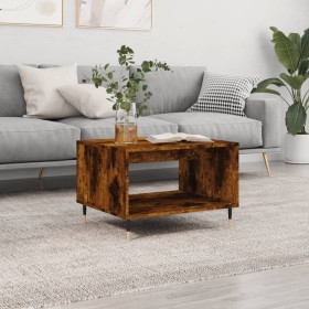 Mesa de centro madera de ingeniería roble ahumado 60x50x40 cm en Mesas de centro | Comprar online en Foru.es