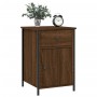 Mesita de noche madera contrachapada marrón roble 40x42x60 cm de vidaXL, Mesitas de noche - Ref: Foro24-825911, Precio: 47,50...