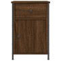 Mesita de noche madera contrachapada marrón roble 40x42x60 cm de vidaXL, Mesitas de noche - Ref: Foro24-825911, Precio: 47,50...