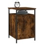 Mesitas noche 2 uds madera contrachapada roble humo 40x42x60 cm de vidaXL, Mesitas de noche - Ref: Foro24-825868, Precio: 50,...