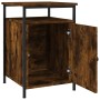 Mesitas noche 2 uds madera contrachapada roble humo 40x42x60 cm de vidaXL, Mesitas de noche - Ref: Foro24-825868, Precio: 50,...