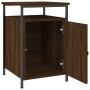 Mesita de noche madera contrachapada marrón roble 40x42x60 cm de vidaXL, Mesitas de noche - Ref: Foro24-825871, Precio: 41,04...