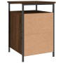 Mesita de noche madera contrachapada marrón roble 40x42x60 cm de vidaXL, Mesitas de noche - Ref: Foro24-825871, Precio: 41,04...