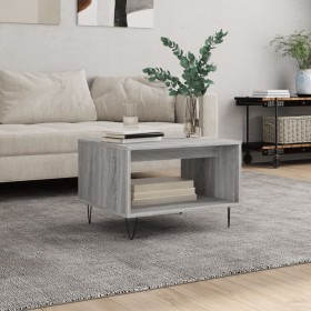 Mesa de centro madera de ingeniería gris Sonoma 60x50x40 cm en Mesas de centro | Comprar online en Foru.es
