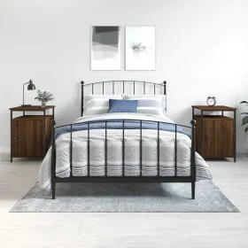 Mesitas de noche 2 uds contrachapada roble marrón 40x42x60 cm de vidaXL, Mesitas de noche - Ref: Foro24-825872, Precio: 49,21...