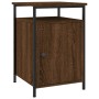 Mesitas de noche 2 uds contrachapada roble marrón 40x42x60 cm de vidaXL, Mesitas de noche - Ref: Foro24-825872, Precio: 49,21...
