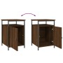 Mesitas de noche 2 uds contrachapada roble marrón 40x42x60 cm de vidaXL, Mesitas de noche - Ref: Foro24-825872, Precio: 49,21...