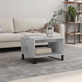 Mesa de centro madera de ingeniería gris hormigón 60x50x40 cm en Mesas de centro | Comprar online en Foru.es
