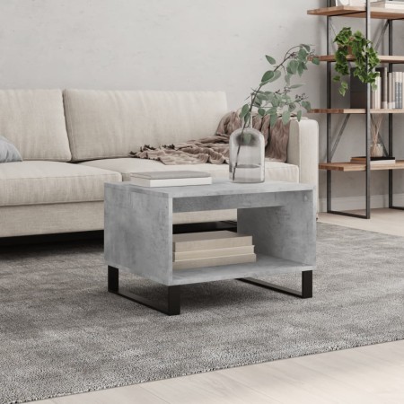 Mesa de centro madera de ingeniería gris hormigón 60x50x40 cm en Mesas de centro | Comprar online en Foru.es