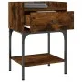 Smoked oak engineered wood bedside table 40.5x31x60cm by vidaXL, Nightstands - Ref: Foro24-825897, Price: 42,13 €, Discount: %