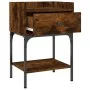 Smoked oak engineered wood bedside table 40.5x31x60cm by vidaXL, Nightstands - Ref: Foro24-825897, Price: 42,13 €, Discount: %