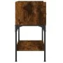 Smoked oak engineered wood bedside table 40.5x31x60cm by vidaXL, Nightstands - Ref: Foro24-825897, Price: 42,13 €, Discount: %