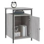 Mesitas de noche 2 uds madera contrachapada gris 40x42x60 cm de vidaXL, Mesitas de noche - Ref: Foro24-825870, Precio: 70,12 ...