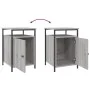 Mesitas de noche 2 uds madera contrachapada gris 40x42x60 cm de vidaXL, Mesitas de noche - Ref: Foro24-825870, Precio: 69,27 ...