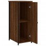 Mesita de noche madera de ingeniería marrón roble 32x42x80 cm de vidaXL, Mesitas de noche - Ref: Foro24-825971, Precio: 45,13...