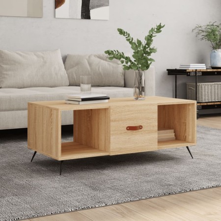 Mesa de centro madera contrachapada roble Sonoma 102x50x40 cm en Mesas de centro | Comprar online en Foru.es