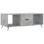 Mesa de centro madera contrachapada gris hormigón 102x50x40 cm en Mesas de centro | Comprar online en Foru.es