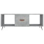 Mesa de centro madera contrachapada gris hormigón 102x50x40 cm en Mesas de centro | Comprar online en Foru.es