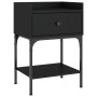 Mesitas de noche 2 uds madera de ingeniería negro 40,5x31x60 cm de vidaXL, Mesitas de noche - Ref: Foro24-825894, Precio: 81,...