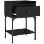 Mesitas de noche 2 uds madera de ingeniería negro 40,5x31x60 cm de vidaXL, Mesitas de noche - Ref: Foro24-825894, Precio: 81,...