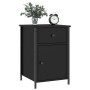 Mesitas de noche 2 uds madera contrachapada negro 40x42x60 cm de vidaXL, Mesitas de noche - Ref: Foro24-825904, Precio: 83,97...