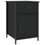 Mesitas de noche 2 uds madera contrachapada negro 40x42x60 cm de vidaXL, Mesitas de noche - Ref: Foro24-825904, Precio: 83,97...