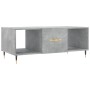 Mesa de centro madera contrachapada gris hormigón 102x50x40 cm en Mesas de centro | Comprar online en Foru.es