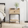 Mesita de noche madera de ingeniería roble Sonoma 40,5x31x60 cm de vidaXL, Mesitas de noche - Ref: Foro24-825895, Precio: 51,...