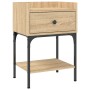 Mesita de noche madera de ingeniería roble Sonoma 40,5x31x60 cm de vidaXL, Mesitas de noche - Ref: Foro24-825895, Precio: 51,...