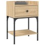 Mesita de noche madera de ingeniería roble Sonoma 40,5x31x60 cm de vidaXL, Mesitas de noche - Ref: Foro24-825895, Precio: 51,...