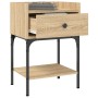 Mesita de noche madera de ingeniería roble Sonoma 40,5x31x60 cm de vidaXL, Mesitas de noche - Ref: Foro24-825895, Precio: 51,...
